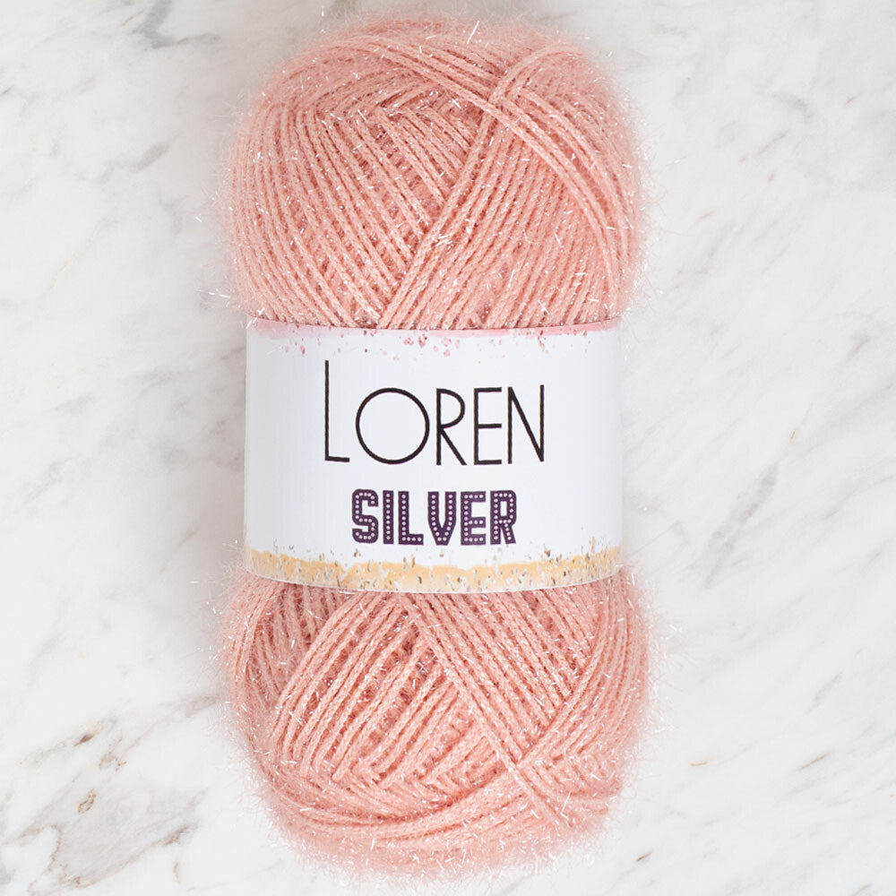 Loren Silver Pudra Pembe El Örgü İpi - RS0040